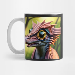 Pink and Blue Scaled Jungle Dragon Mug